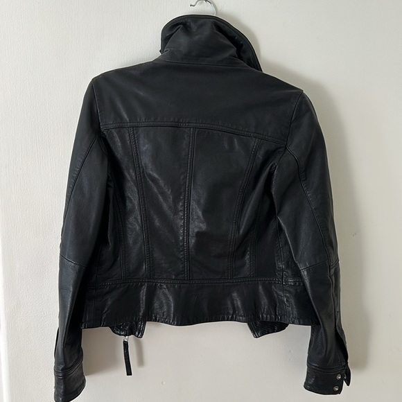 All Saints Leather Moto Jacket - Picture 4 of 4